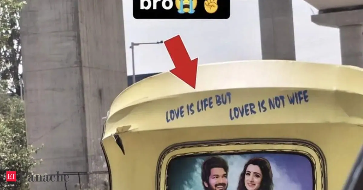 Bengaluru auto driver goes viral with Vijay Trisha poster and surprising dating advice