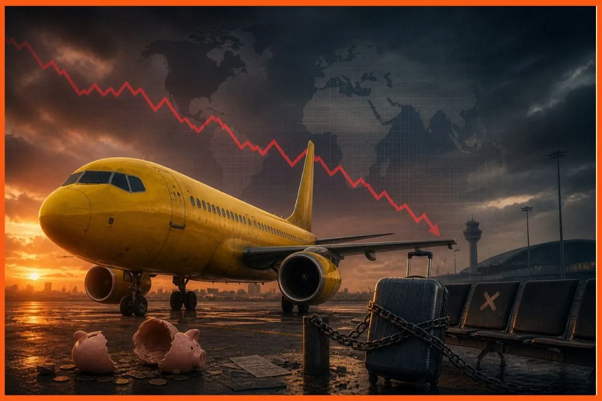 Spirit Airlines shuts down leaving 17000 jobs at risk after fuel shock and cash crunch