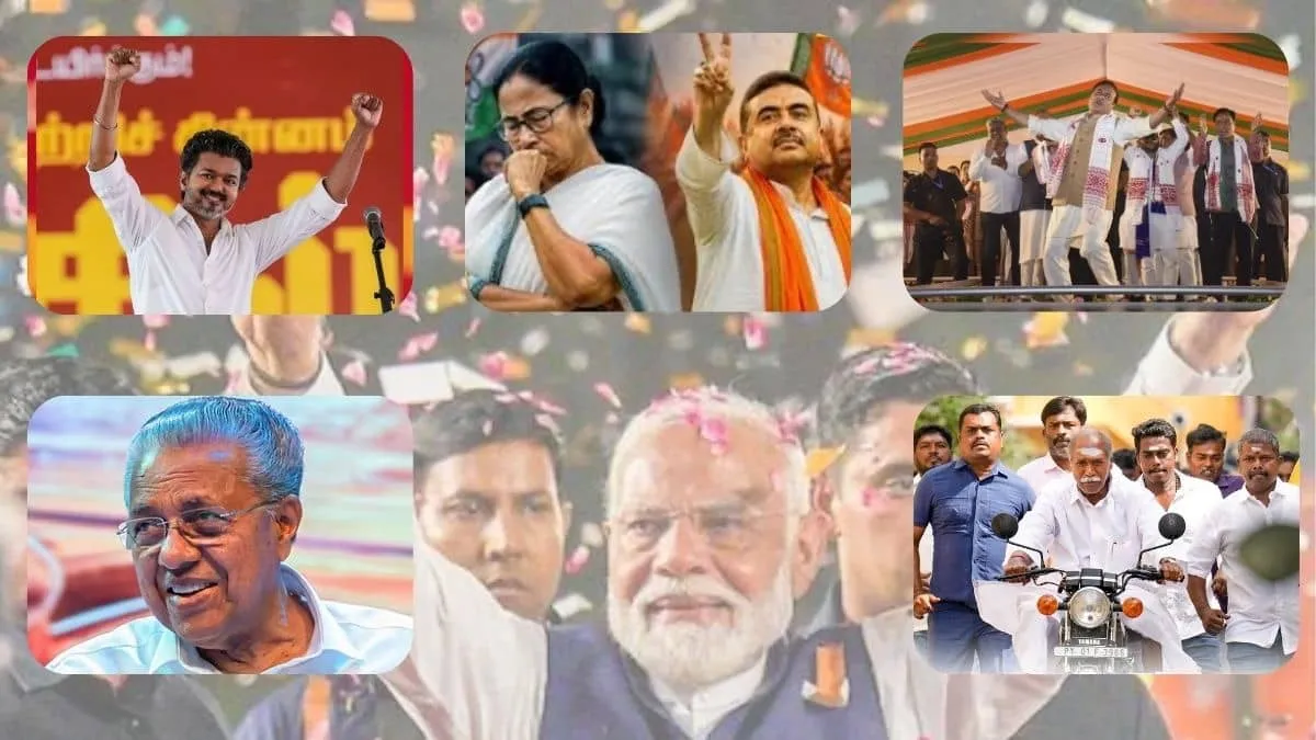 May 4 verdict reshapes Indian politics with Bengal shift Assam surge and Tamil Nadu takeover