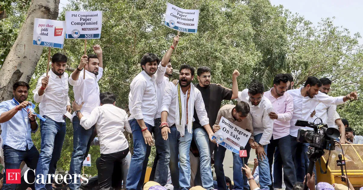 NEET UG 2026 Cancelled After Paper Leak NSUI Demands NTA Ban and Minister Resignation