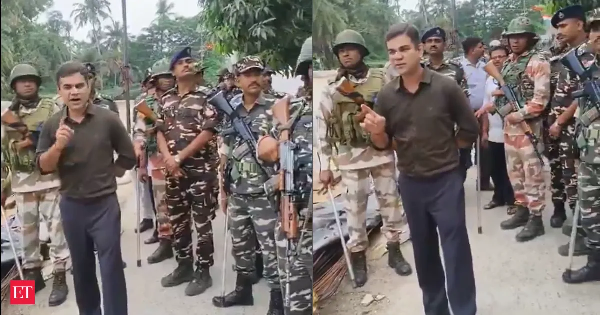 UP encounter specialist Ajay Pal Sharma warns TMC candidate family over voter intimidation in West Bengal 2026