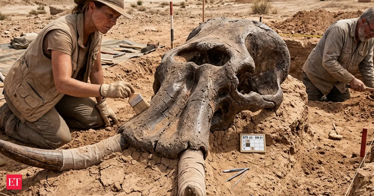 9 year old stumbles in New Mexico desert and finds 1.2 million year old stegomastodon skull