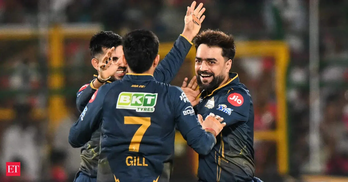 Rashid Khan dismantles Rajasthan as Gujarat crushes Royals by 77 runs