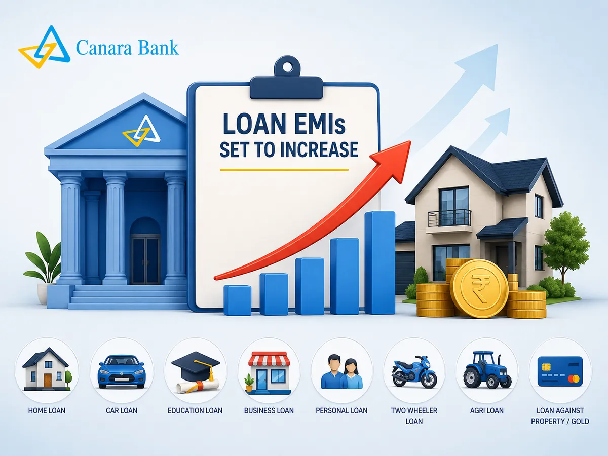 Canara Bank hikes MCLR by 5 bps effective May 12 raising EMIs for many borrowers now