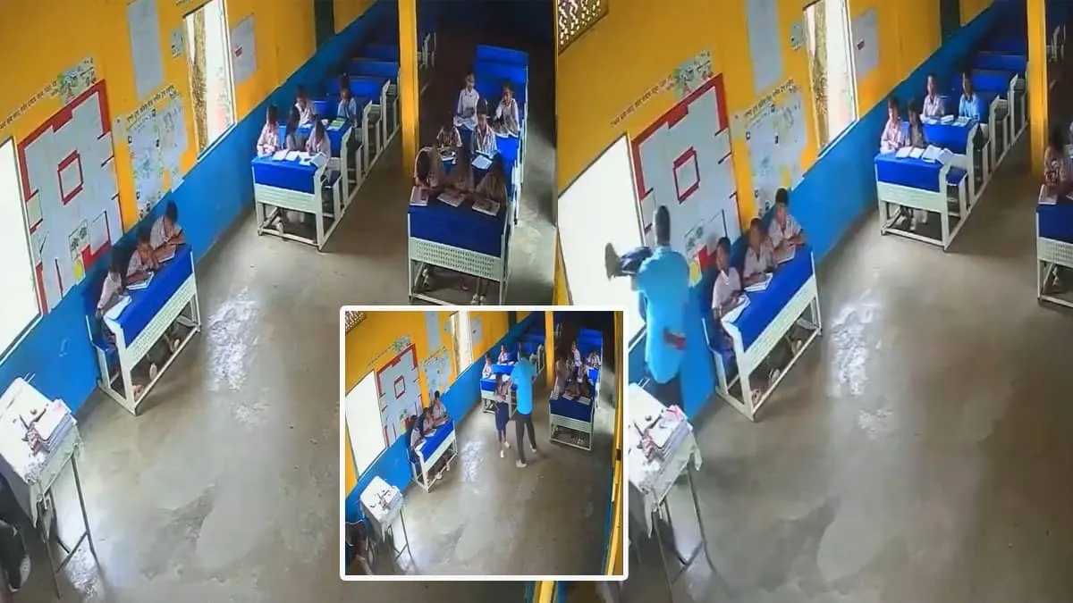 Assam teacher arrested after CCTV shows students beaten and thrown toward a classroom window