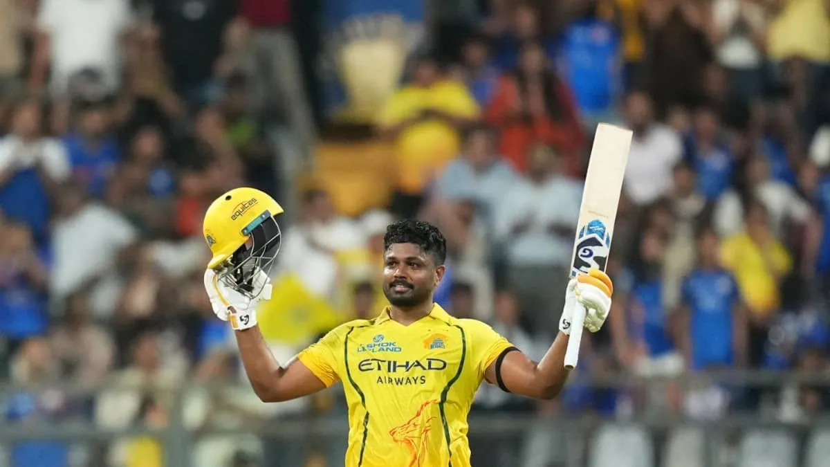 Sanju Samson smashes fifth IPL hundred as CSK star fires at Wankhede in MI clash