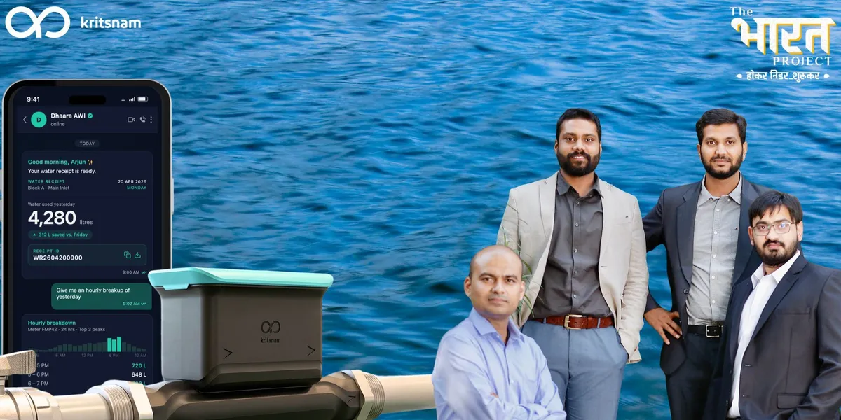 Kritsnam builds India water ledger turning usage into auditable proof for regulators and firms