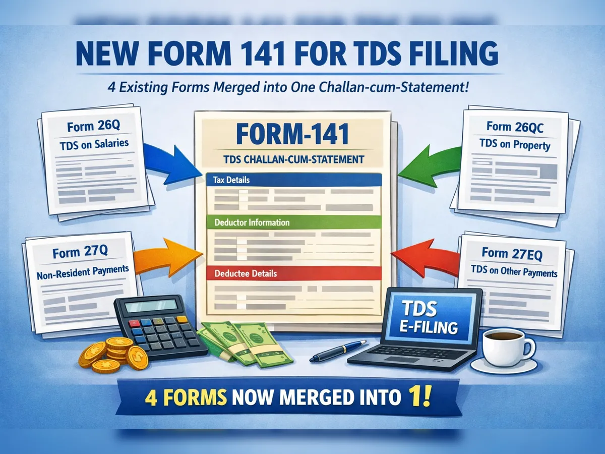 New TDS Form 141 merges four filings into one challan statement for clarity