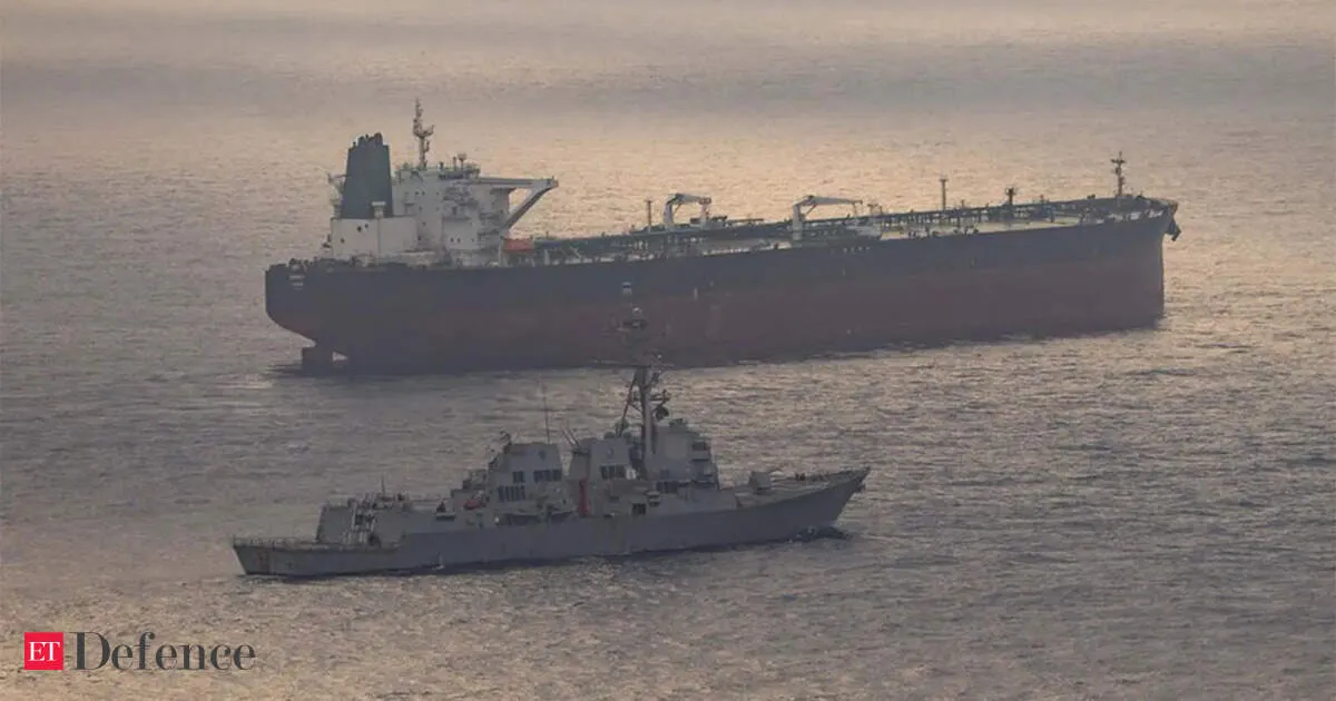 USS Rafael Peralta intercepts Iranian flagged ship as US blockade tightens