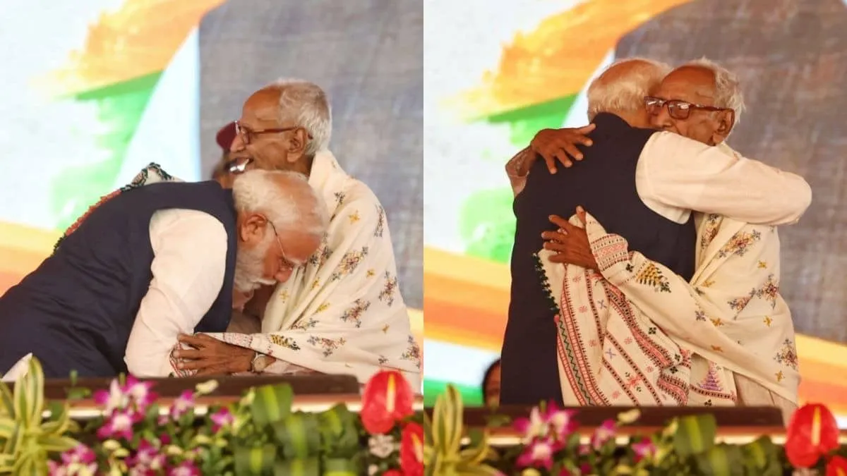 Modi Honors BJP Veteran Who Was Arrested for Singing Anthem Recall Sparks Big Emotions