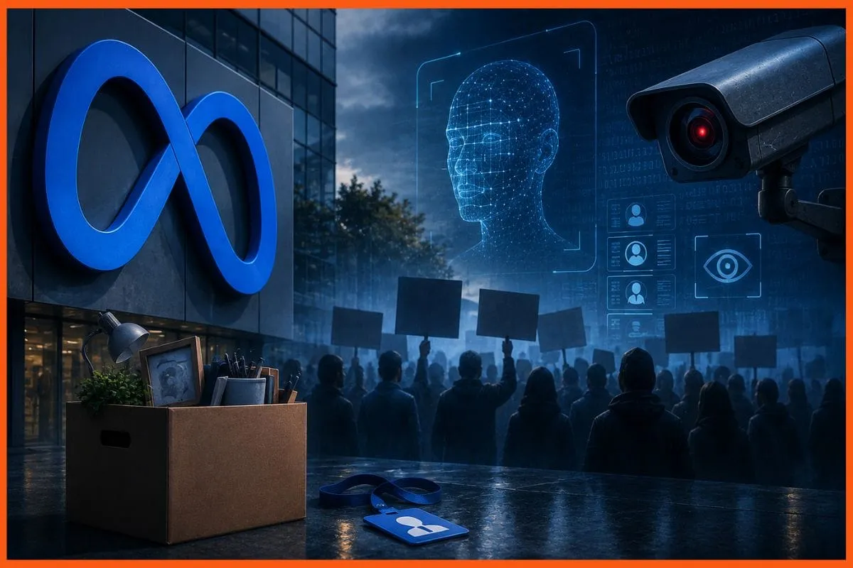 Meta workers protest AI tracking as layoffs loom and software captures keystrokes and clicks