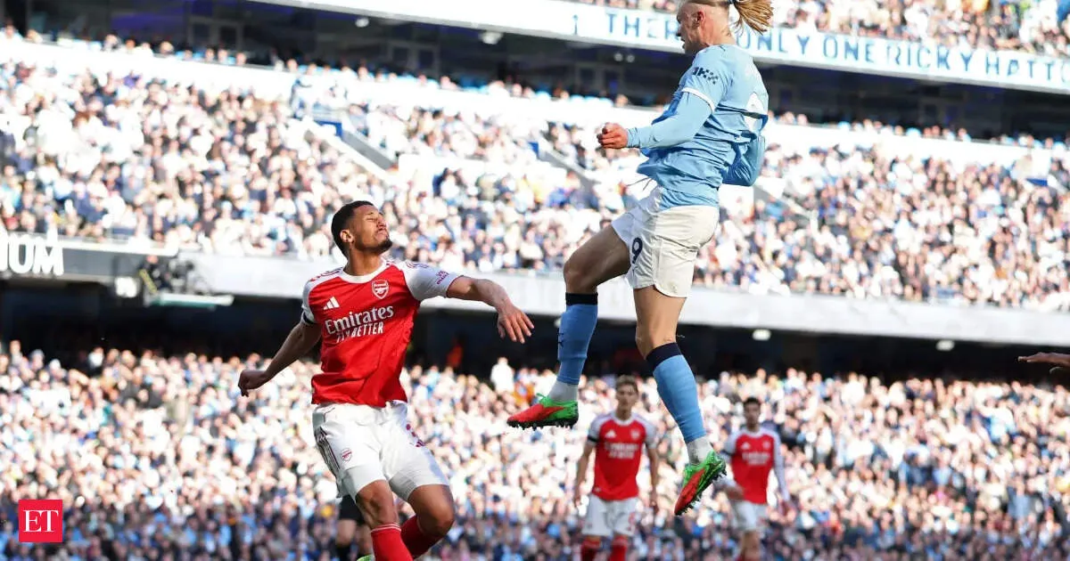 Haaland ends drought as Man City beat Arsenal 2-1 to tighten title race