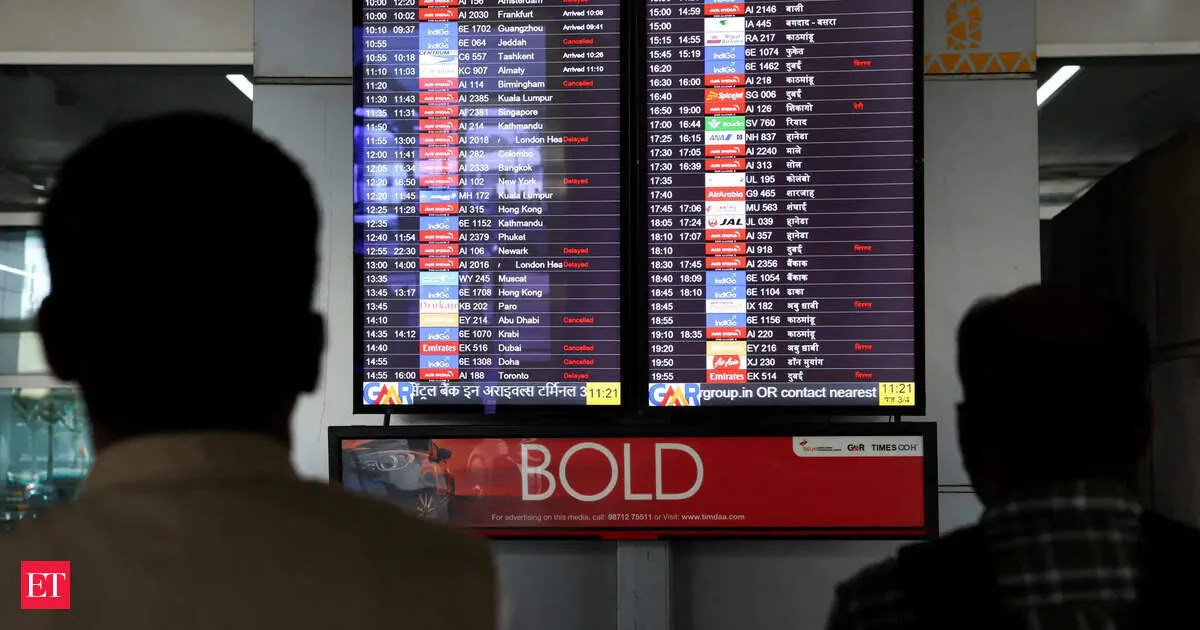 Delhi airport faces five flight diversions as rains and thunderstorms hit Tuesday