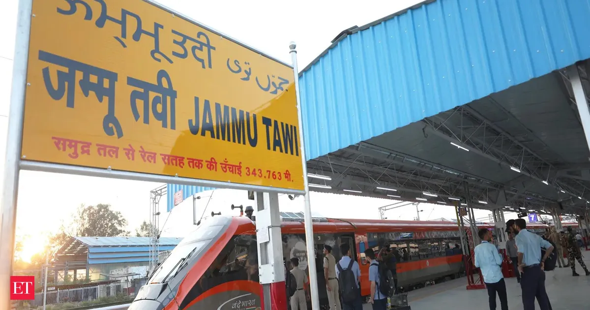Jammu Srinagar Vande Bharat Express begins today slashing travel time to five hours