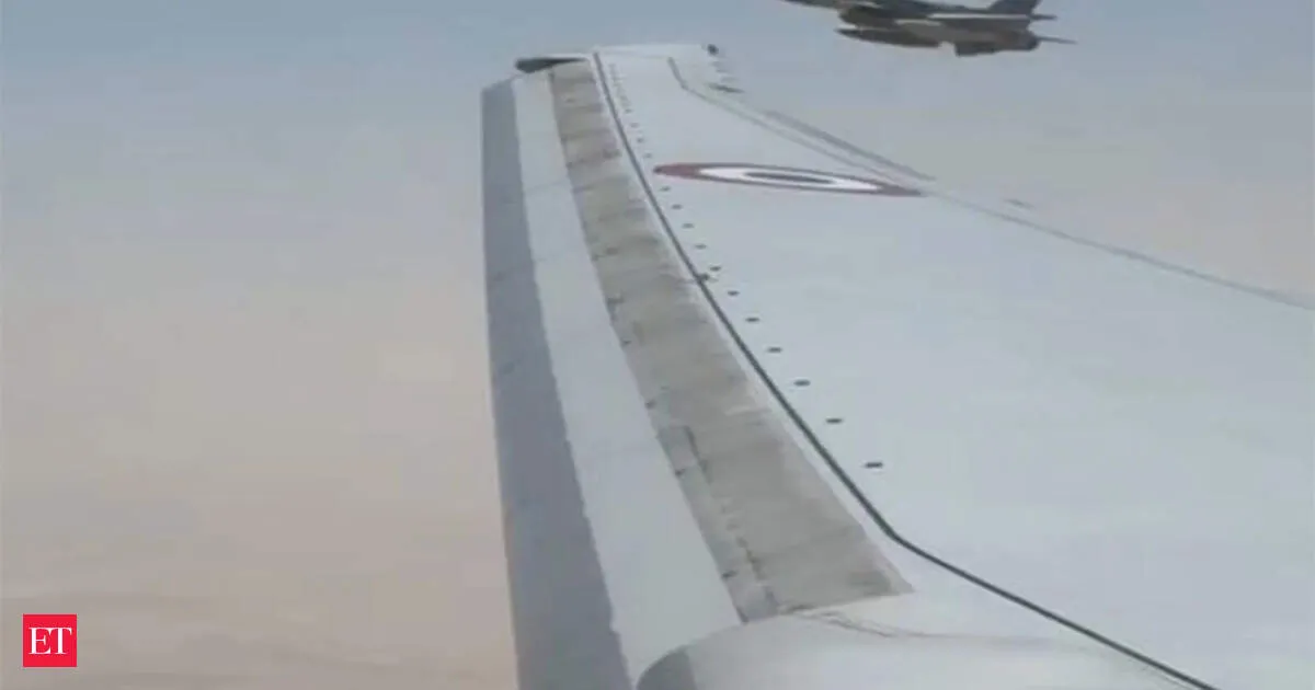 UAE F16 jets escorted PM Modi into Abu Dhabi airspace as his five nation tour begins