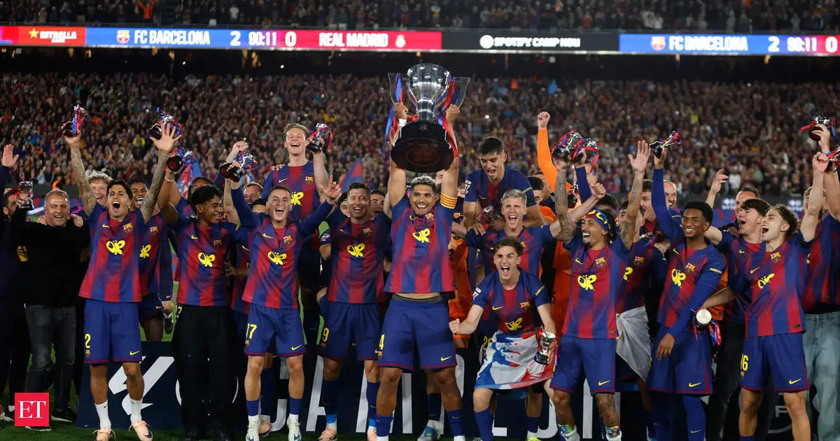 Barcelona clinches La Liga again as coach Hansi Flick grieves father before Clasico win