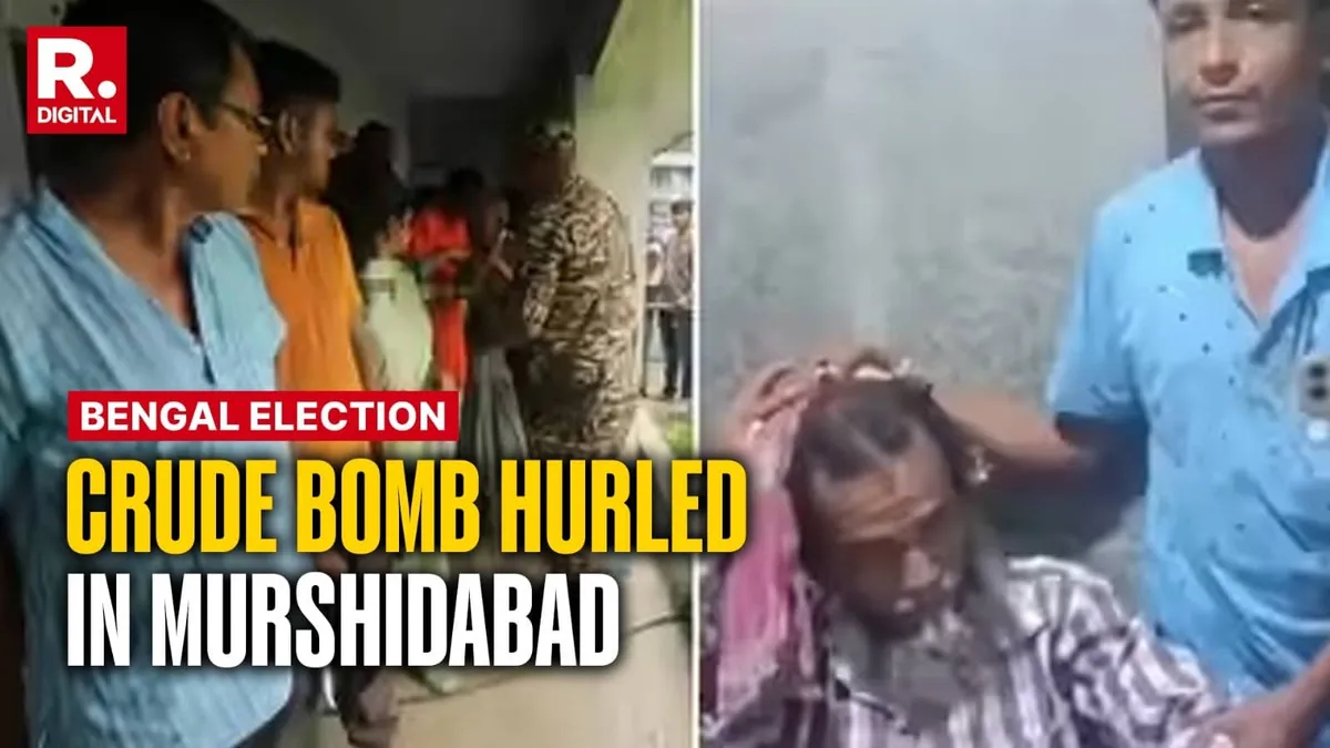 Violence Erupts in Murshidabad as Crude Bomb Blast Hits During West Bengal Election 2026 Phase 1