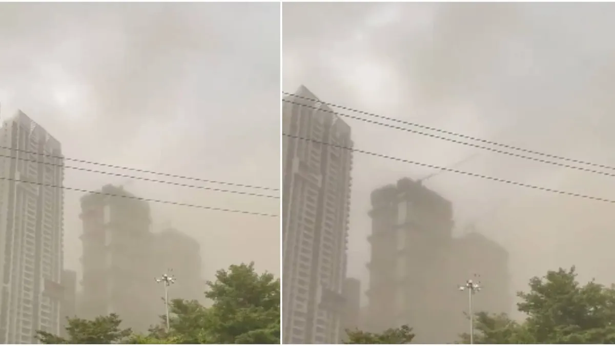 Massive dust storm hits Thane as Mumbai braces for lightning and heavy rain