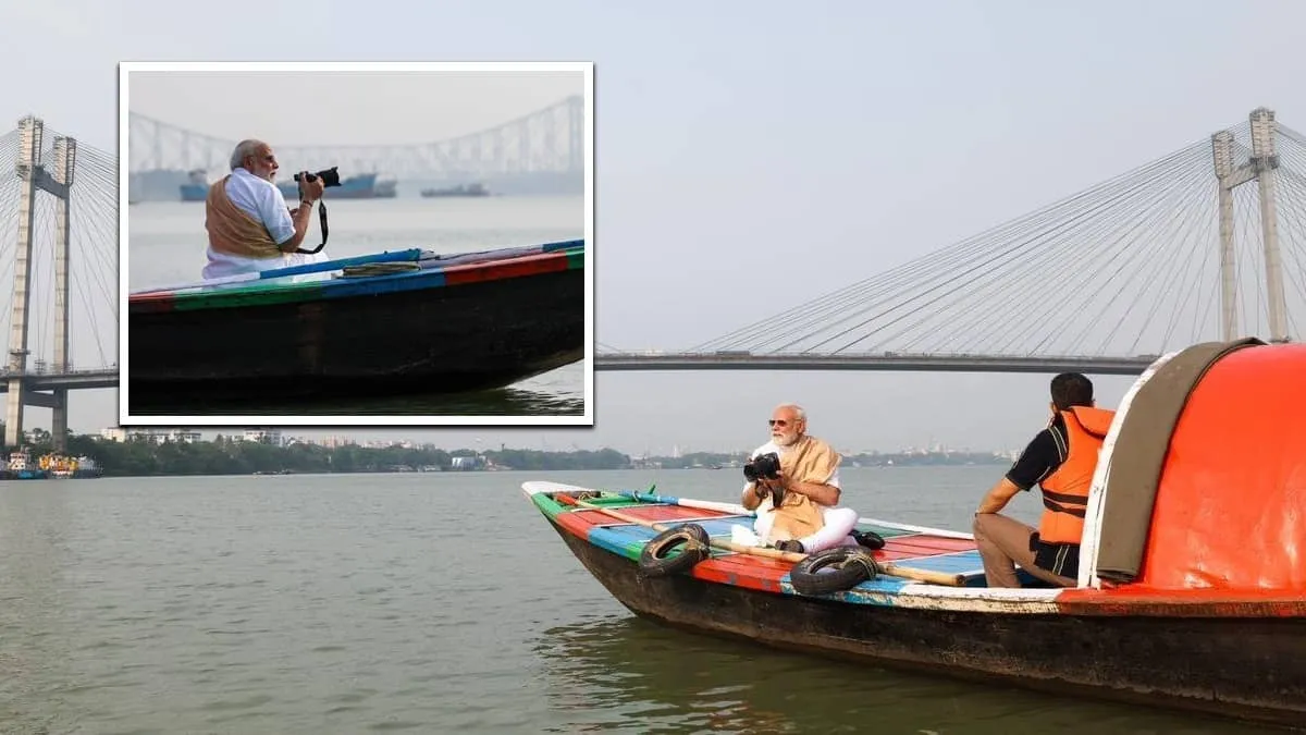 Modi Starts Day on Hooghly Banks Tells Bengal He Will Deliver Development