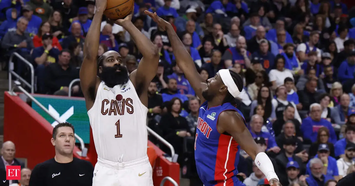 James Harden leads Cavaliers to overtime win over Pistons, securing 3-2 series lead