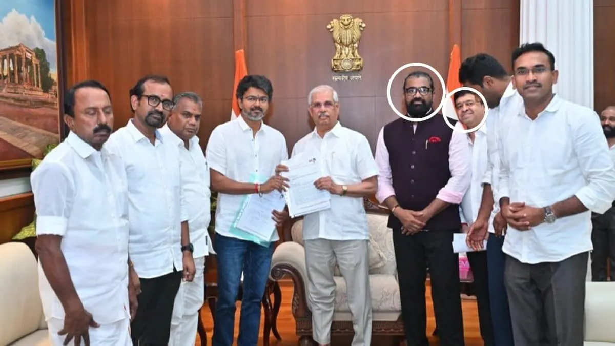 Vijay’s Lok Bhavan meeting sparks cronyism claims before CM oath