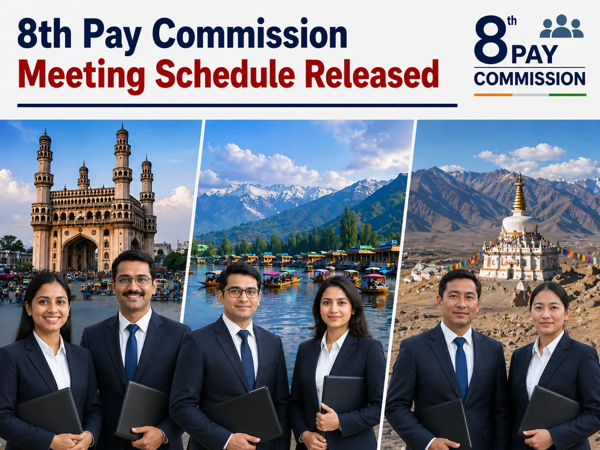 8th Pay Commission dates out Hyderabad Srinagar Ladakh May June 2026 deadline May 31