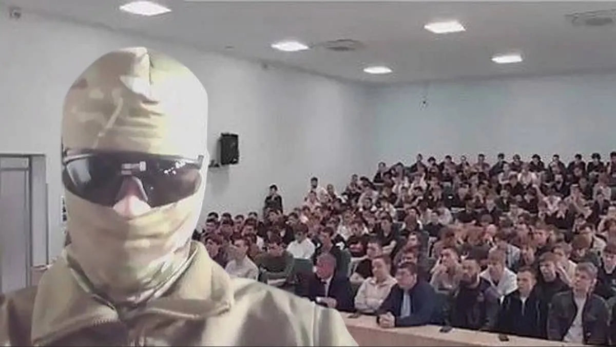 Ukrainian soldier derails Russian university enlistment drive with brutal reality check