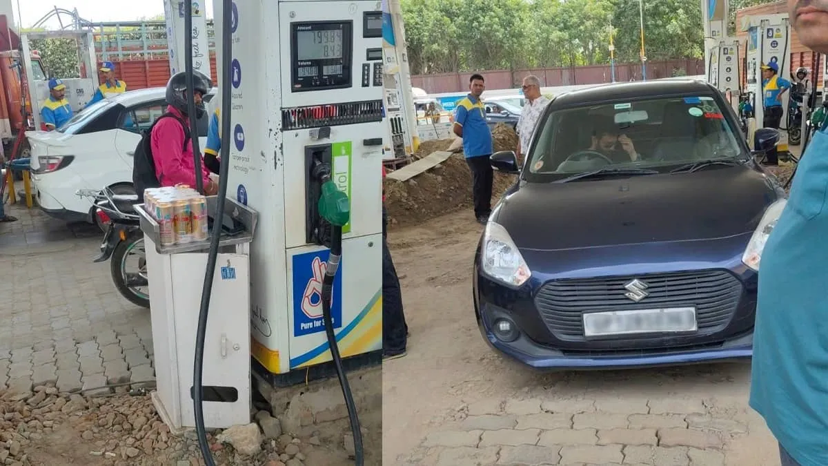 Noida Petrol Pump Chaos After Beer Haul Air Force Sticker Scrutiny
