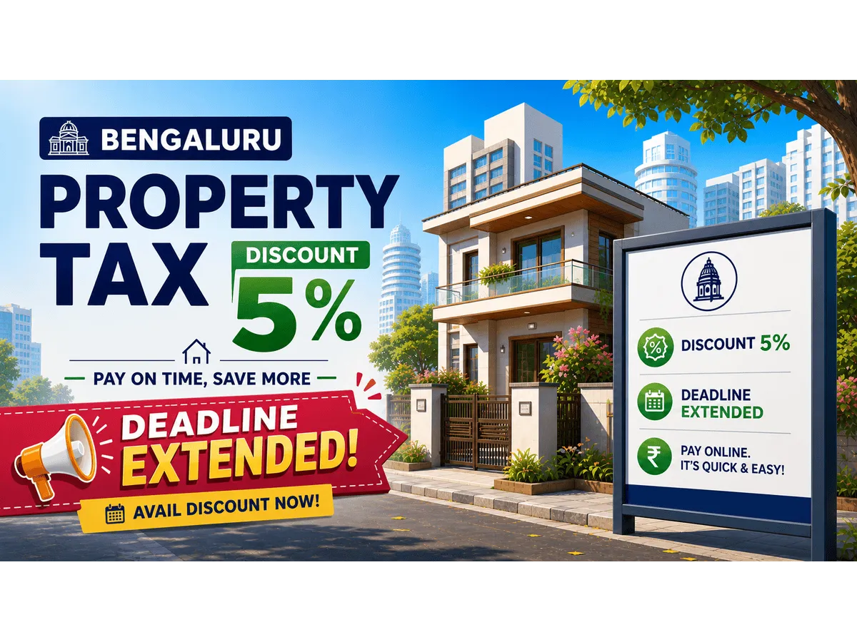 Bengaluru property tax deadline extended to May 31 2026 get 5 percent rebate