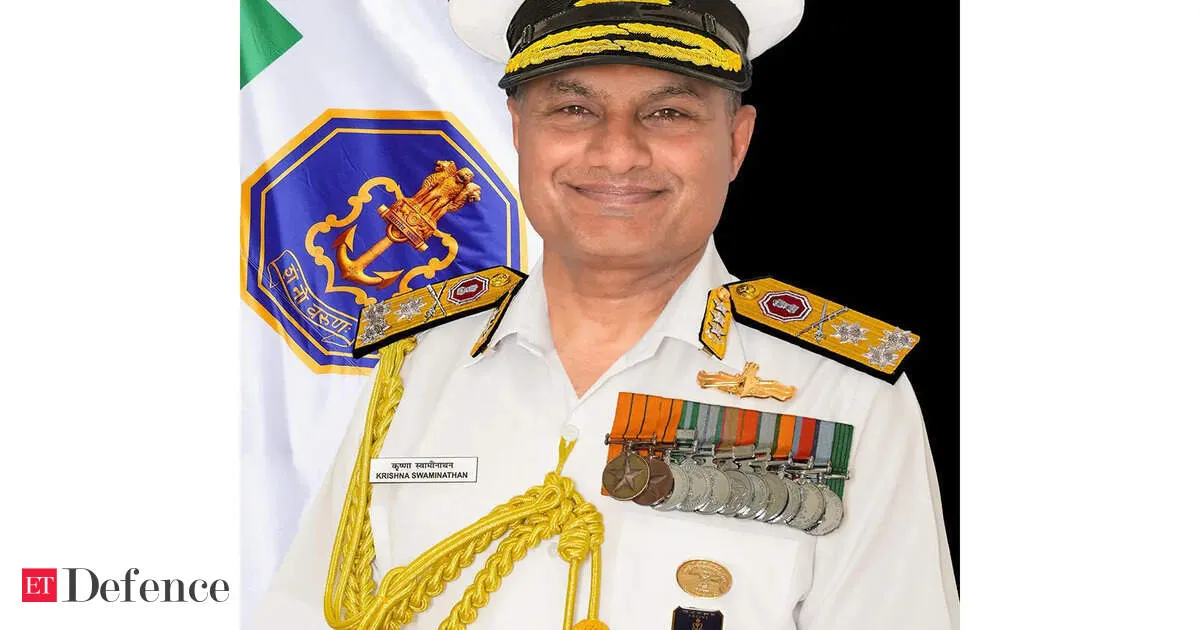 Vice Admiral Krishna Swaminathan appointed India Navy chief as Tripathi retires May 31 2026