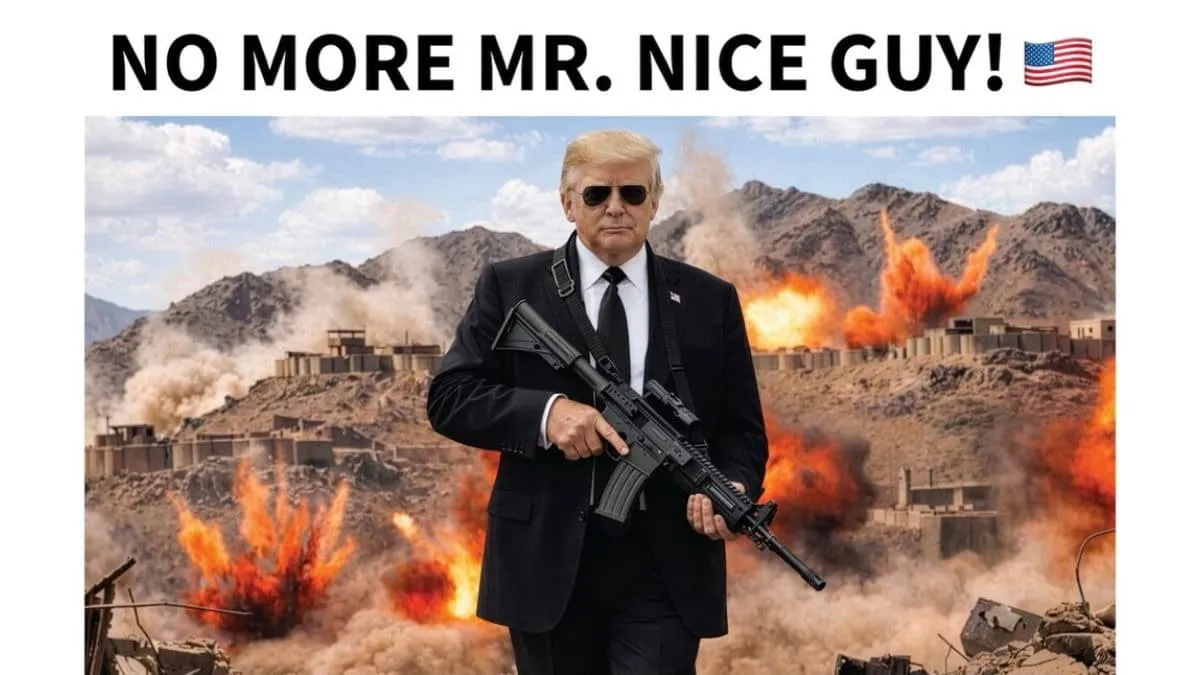 Trump posts gun photo and warns Iran again demanding US terms or consequences