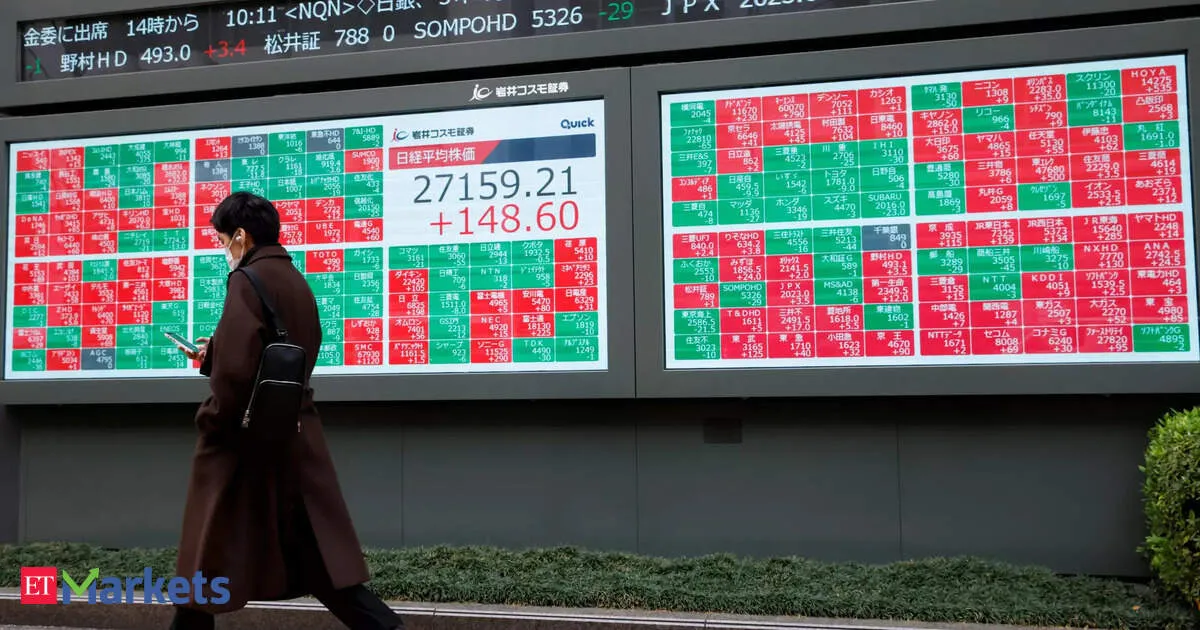 Nikkei slips from record high as SoftBank drops and Arm shocks AI and smartphone worries