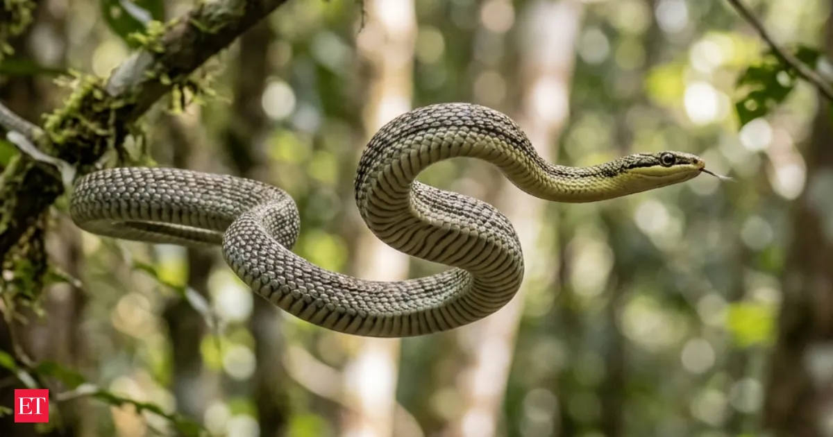 Snake That Flies Without Wings How It Glides Across Forest Gaps