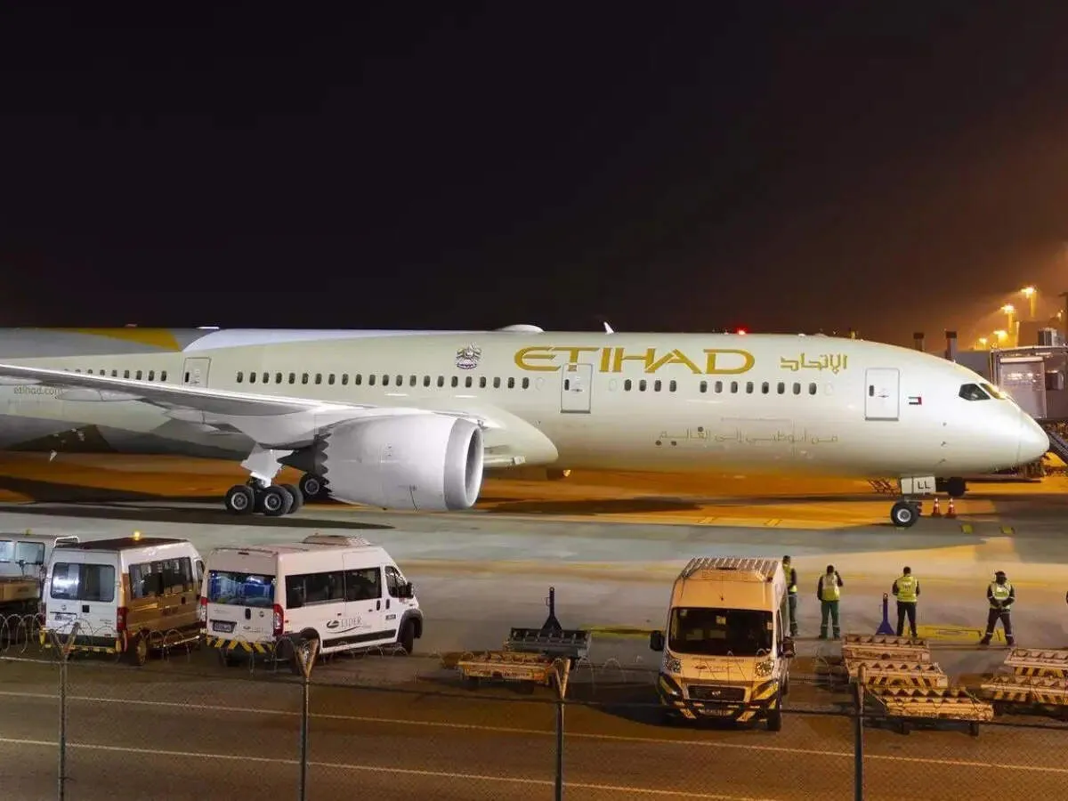 Etihad flight aborts takeoff from Chennai after fire detected on left wing