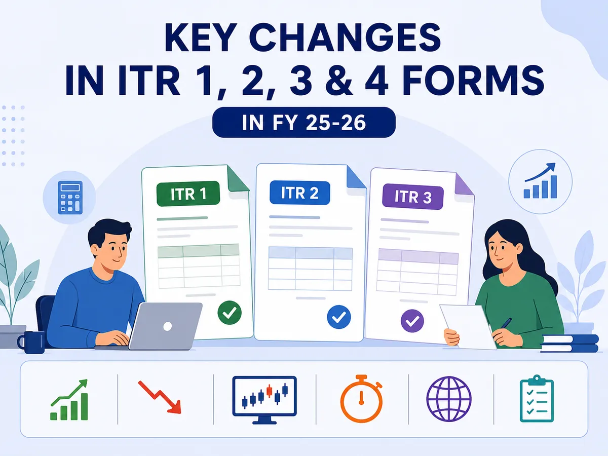ITR forms for FY 25 26 get major overhaul for capital gains trading and foreign assets
