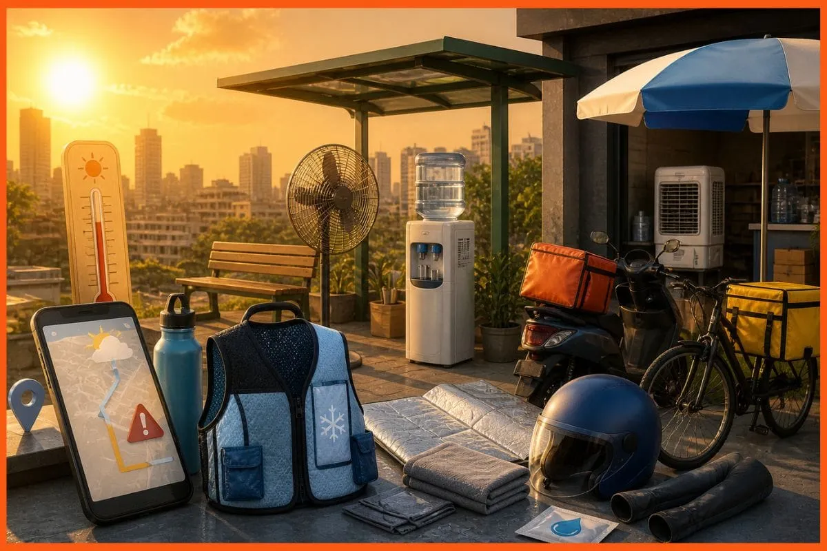 Heatwaves force Zomato Swiggy Blinkit Amazon to upgrade gig worker protection fast