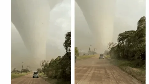 Tornado warning issued as large hail and severe storms threaten Nebraska Kansas Missouri