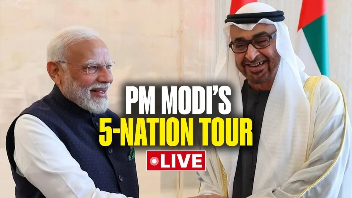 Modi Begins 5-Nation Tour as UAE Talks Set the Tone for Defence Energy and Investment