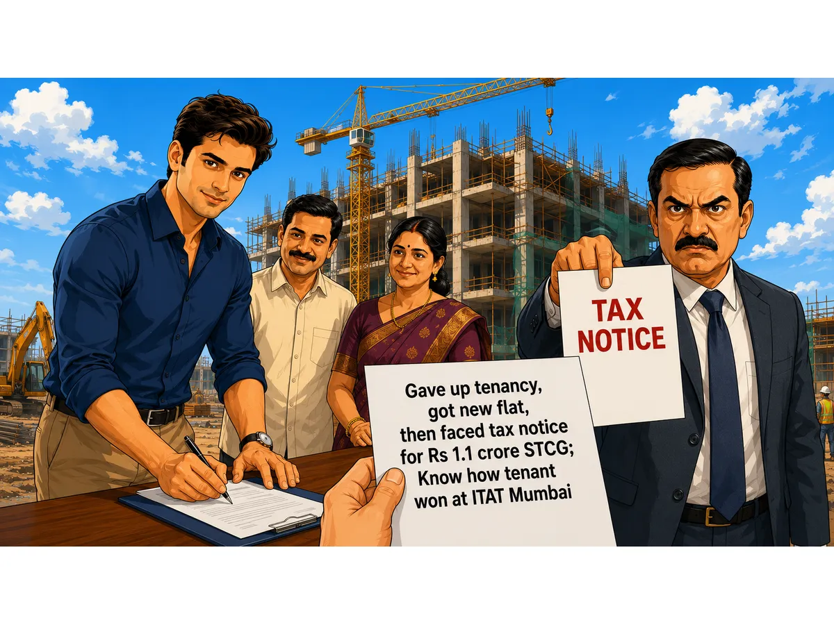 Mumbai tenant wins Rs 1.1 crore STCG tax fight after surrendering tenancy for new flat
