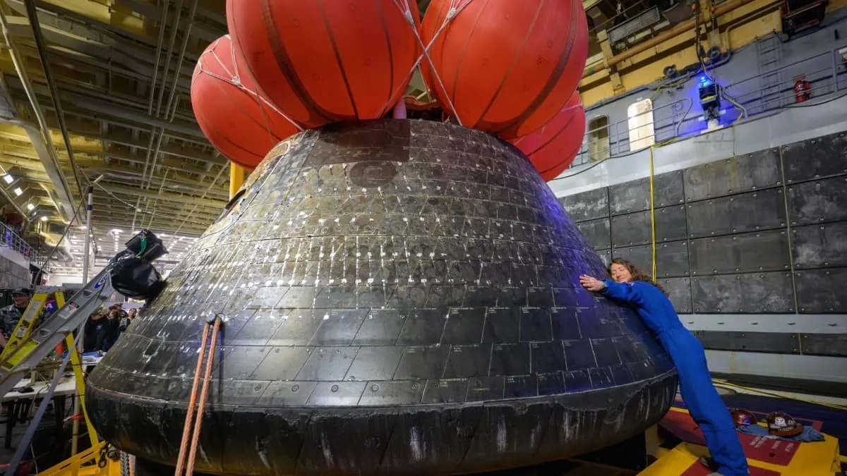 Artemis II capsule returns to Kennedy Space Center after historic moon voyage