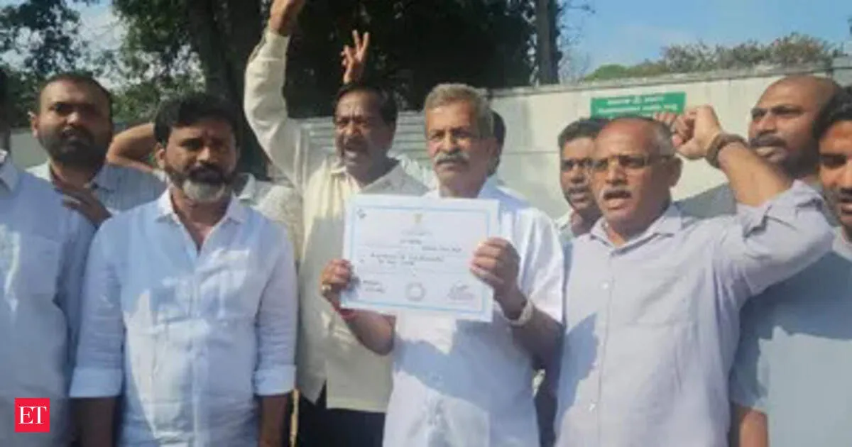 BJP MLA Jeevaraj takes oath after postal recount confirms 2023 win
