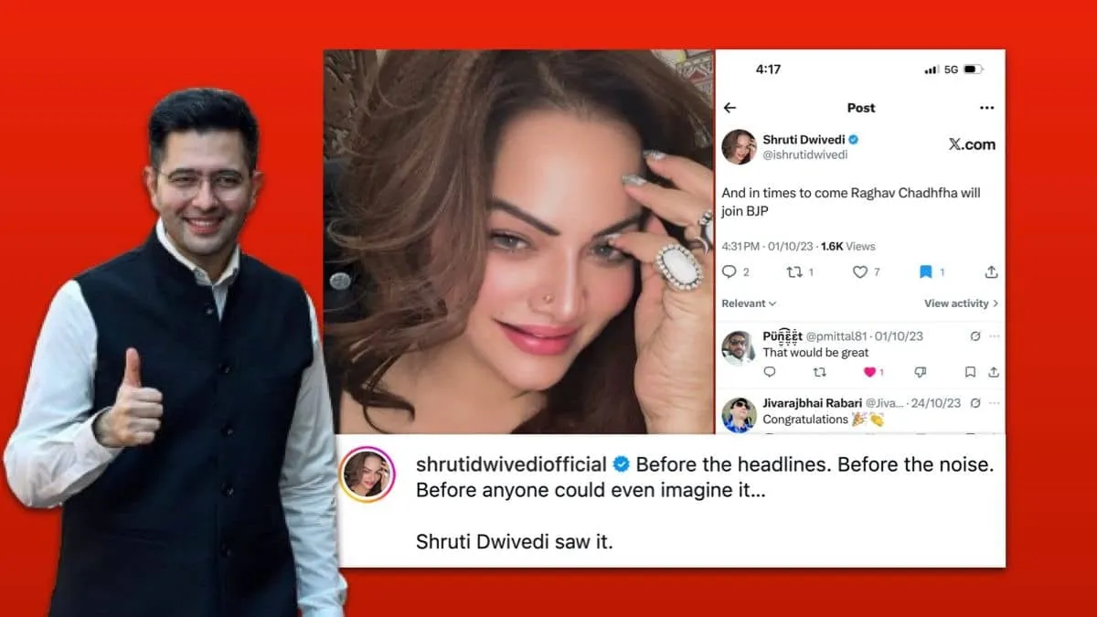 Astrologer Claims She Predicted Raghav Chadha Switch to BJP Three Years Ago