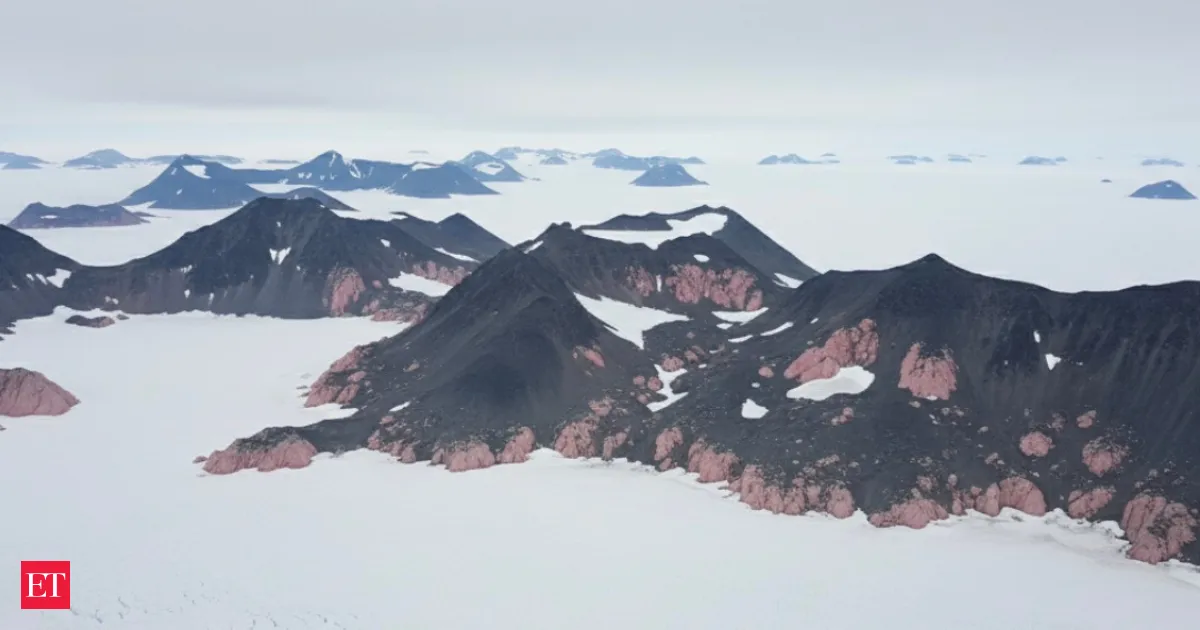 Pink rocks in Antarctica uncover a hidden granite giant beneath Pine Island Glacier