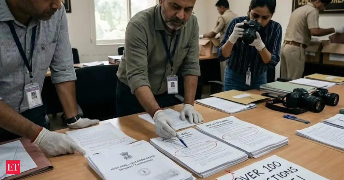 NEET 2026 paper leak Rajasthan probe finds mock set matching real exam question answers