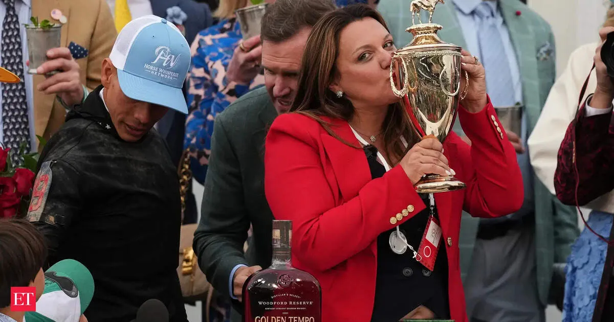Cherie DeVaux becomes first woman Kentucky Derby winner with Golden Tempo in 23 to 1 upset