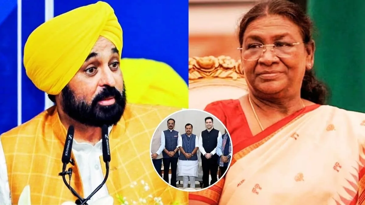 Bhagwant Mann urges President to cancel AAP MPs membership after BJP switch