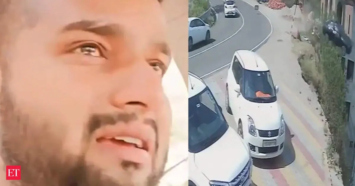 Car falls into 200 foot gorge in Una after viral emotional reel from victim