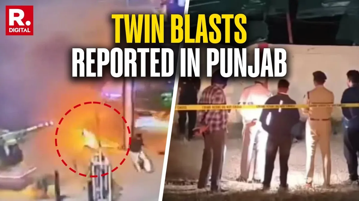 Punjab on High Alert After Twin Blasts CCTV Shows Jalandhar Explosion and Fresh Amritsar Attack