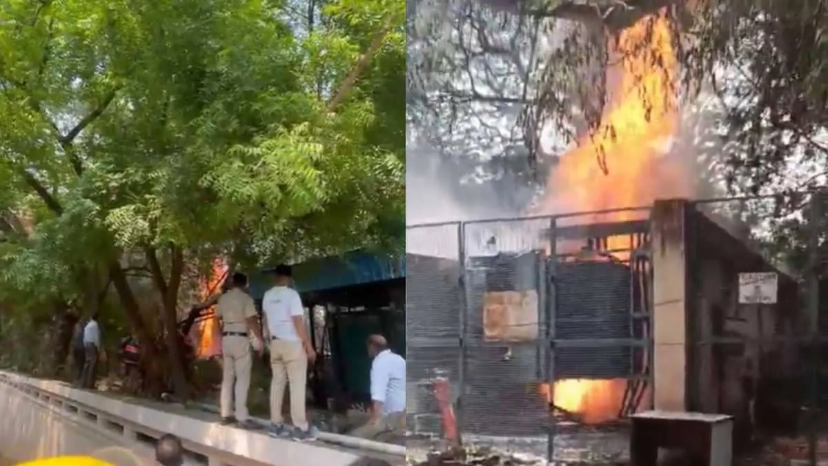 Fire Breaks Out Outside Prasad Bharati Building Dispatches Eight Tenders After 2 10 pm Alert
