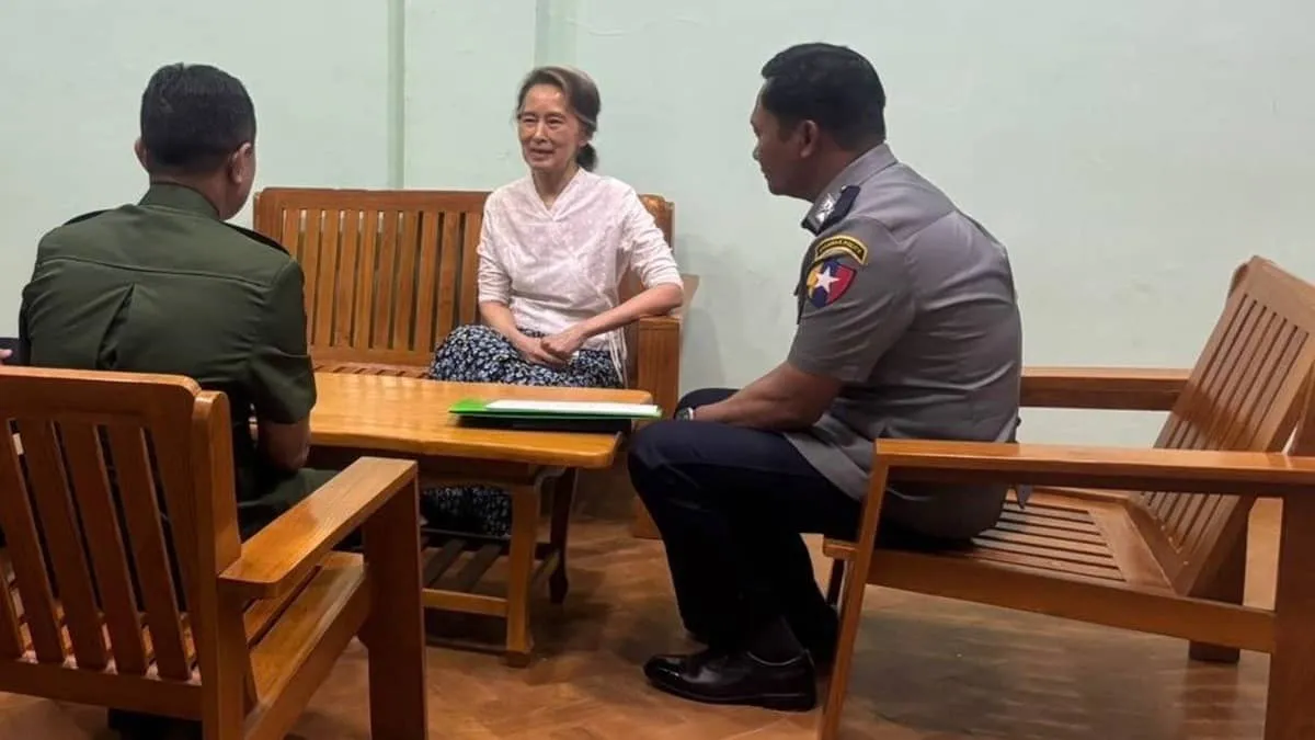 Myanmar moves Aung San Suu Kyi to house arrest cutting her sentence in Buddha Day amnesty